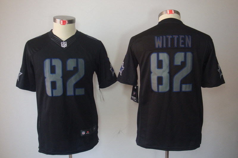 Youth Dallas cowboys #82 Witten black Nike NFL Jerseys